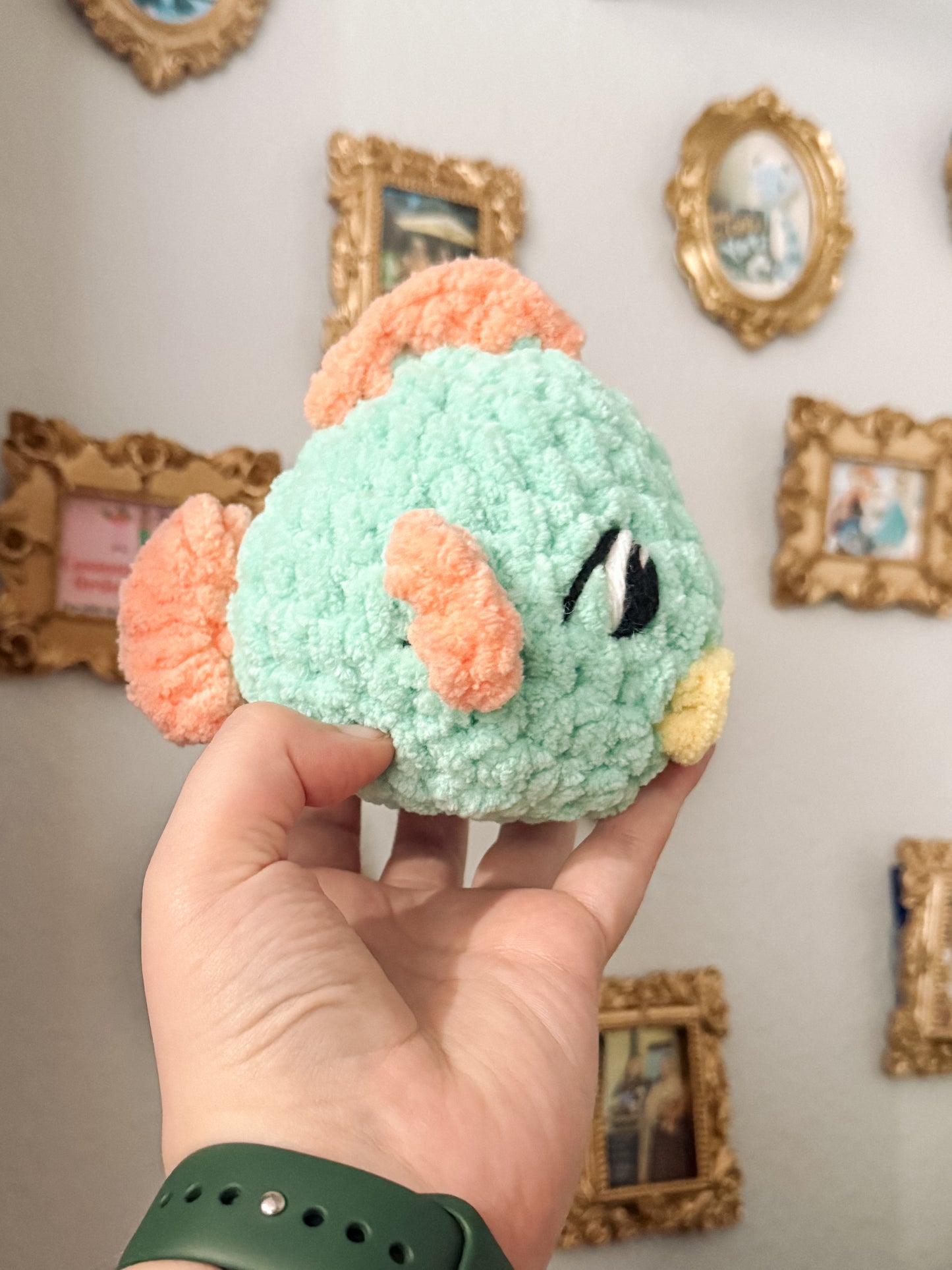 Finley the Fish (Turquoise) - Crochet Plushie