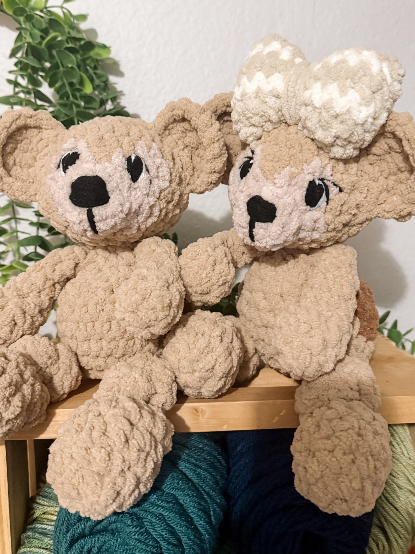 The Mouse's Sweetheart Bear - Crochet Plushie