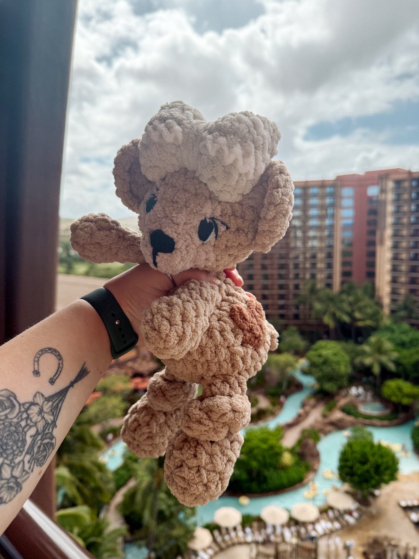 The Mouse's Sweetheart Bear - Crochet Plushie