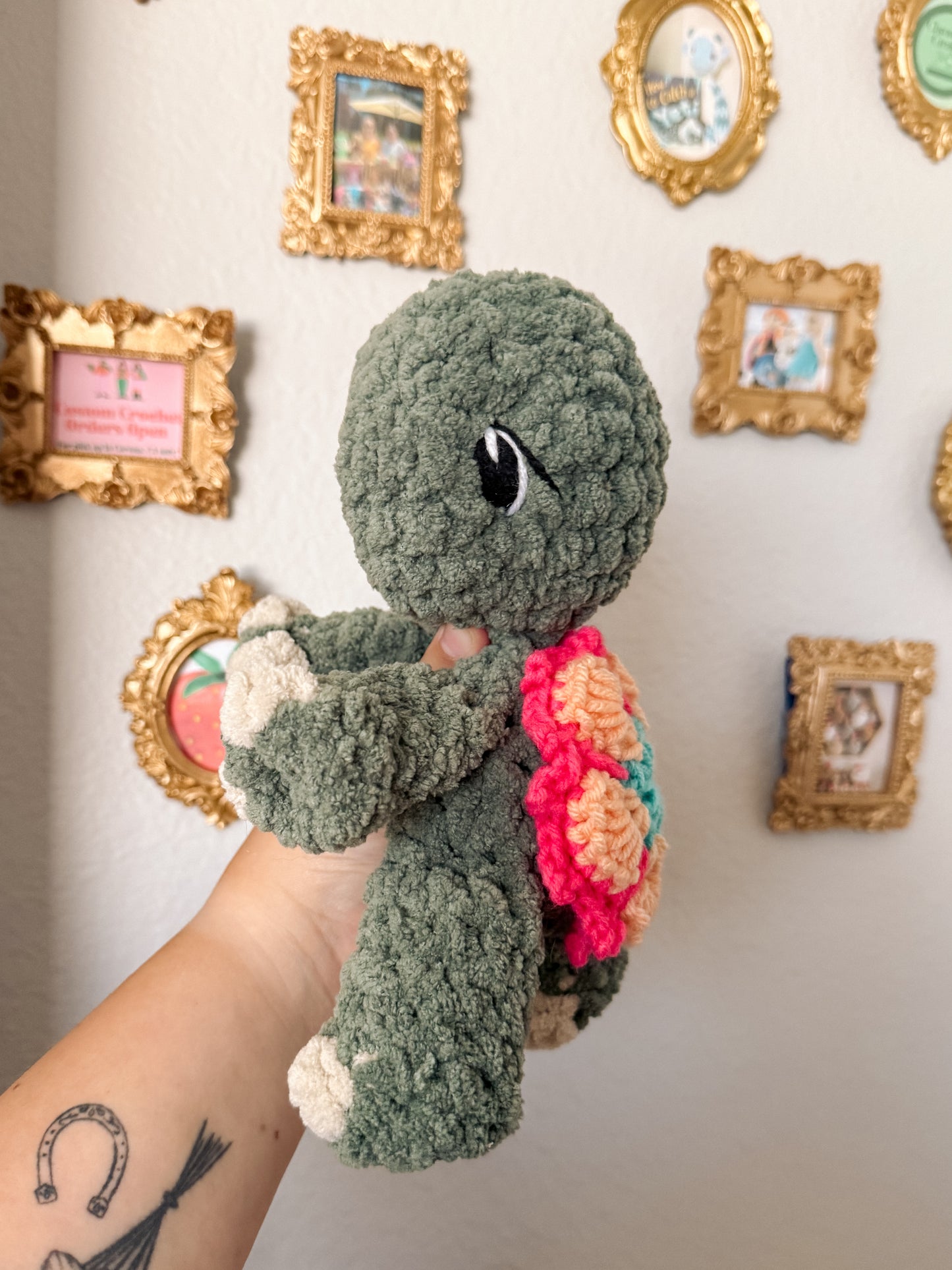 Tessa the Turtle - Crochet Lovey