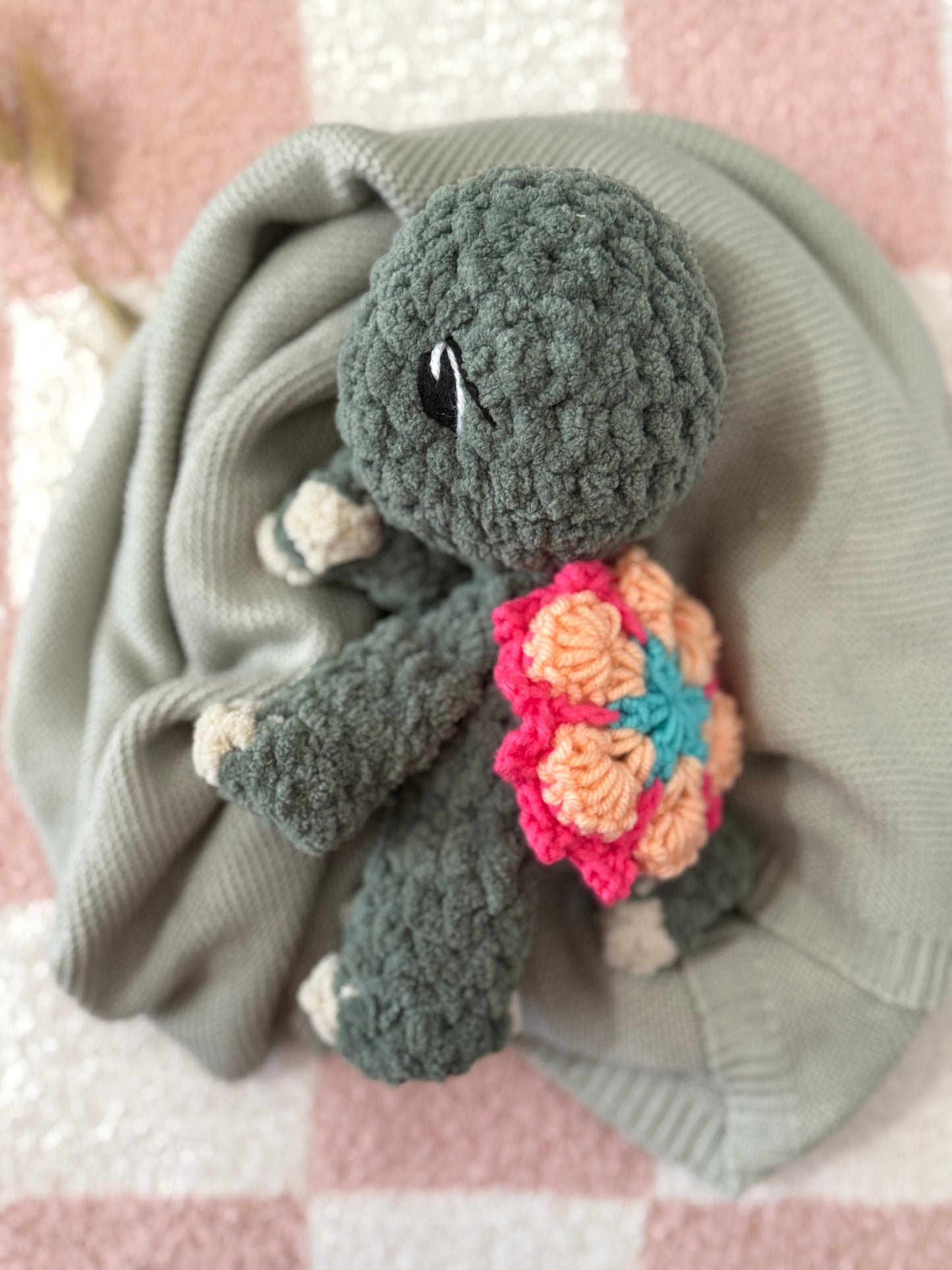 Tessa the Turtle - Crochet Lovey