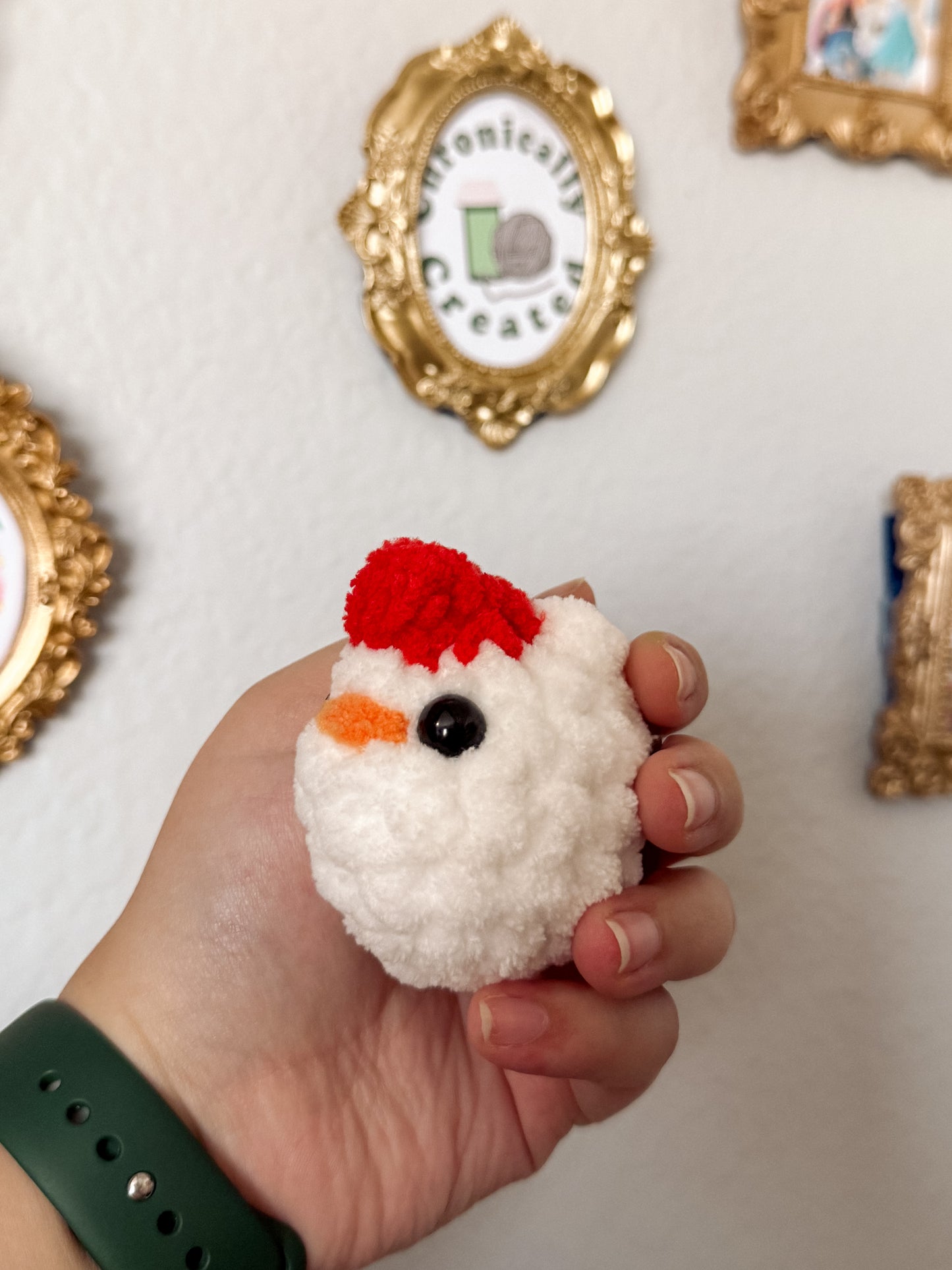 Teeny Tiny Charlie the Chicken - Crochet Plushie
