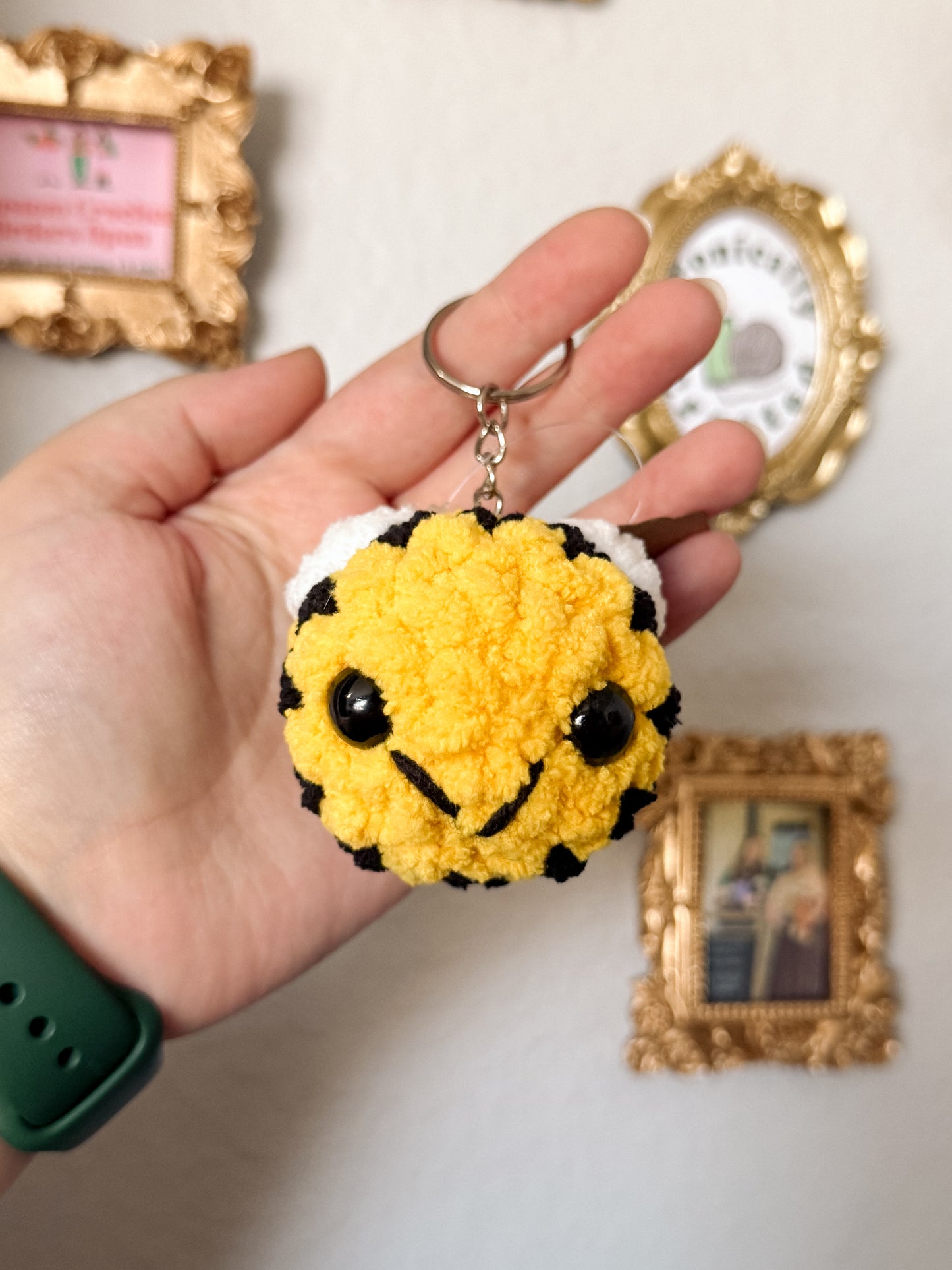 Bray the Bee Keychain- Crochet Keychain