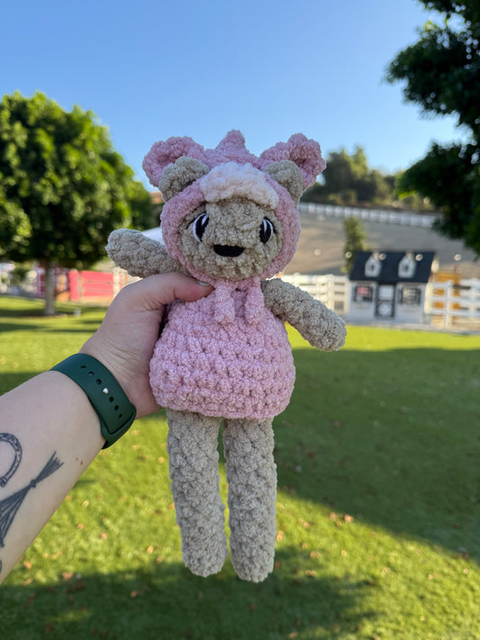 Baylor the Bear - Pig - Crochet Plushie