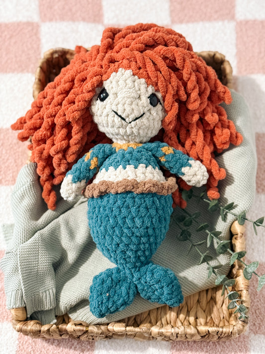 The Scottish Sweetheart Mermaid - Crochet Plushie