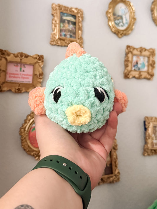 Finley the Fish (Turquoise) - Crochet Plushie