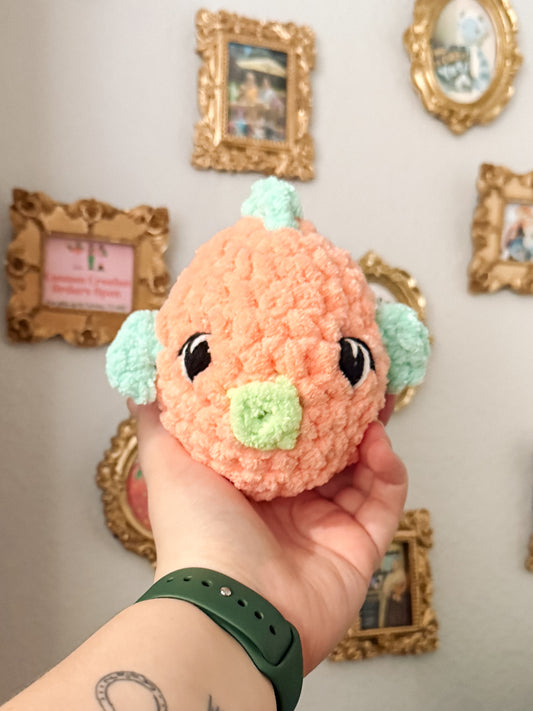 Finley the Fish (Coral) - Crochet Plushie