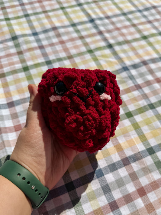Rae the Raspberry: The Produce Plushies Collection - Crochet Plushie