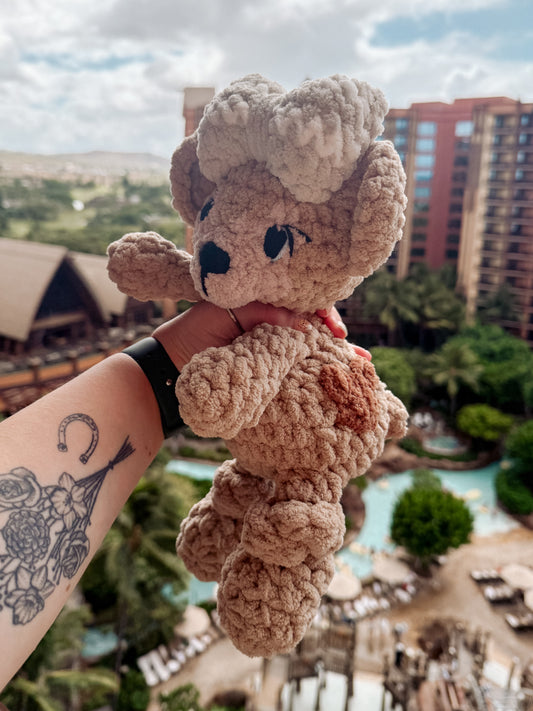 The Mouse's Sweetheart Bear - Crochet Plushie