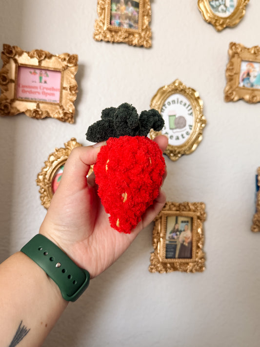 Crochet Strawberry Plushie