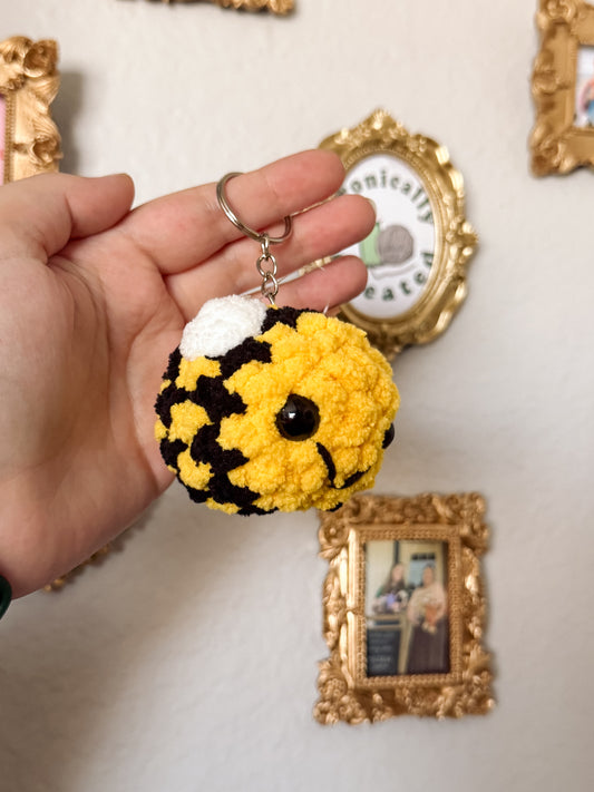 Bray the Bee Keychain- Crochet Keychain