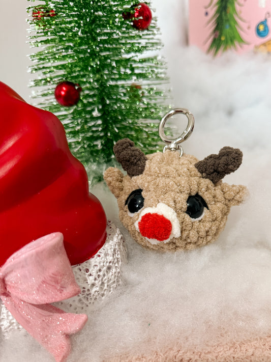 Rudy the Reindeer - Crochet Keychain