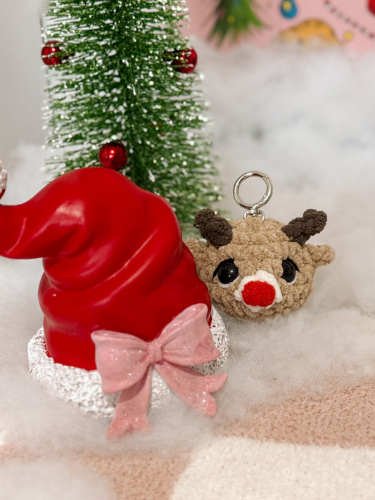 Rudy the Reindeer - Crochet Keychain