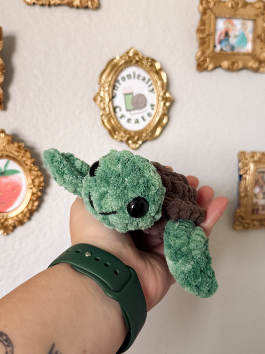 Tommie the Turtle: Deep Sea Edition - Crochet Plushie