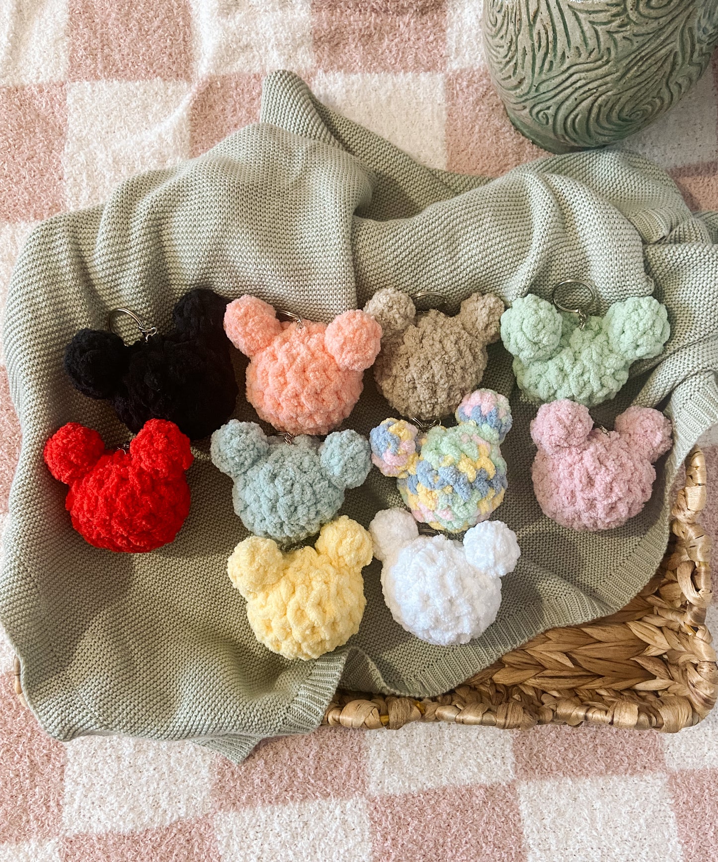 The Main Mouse Keychain - Sage